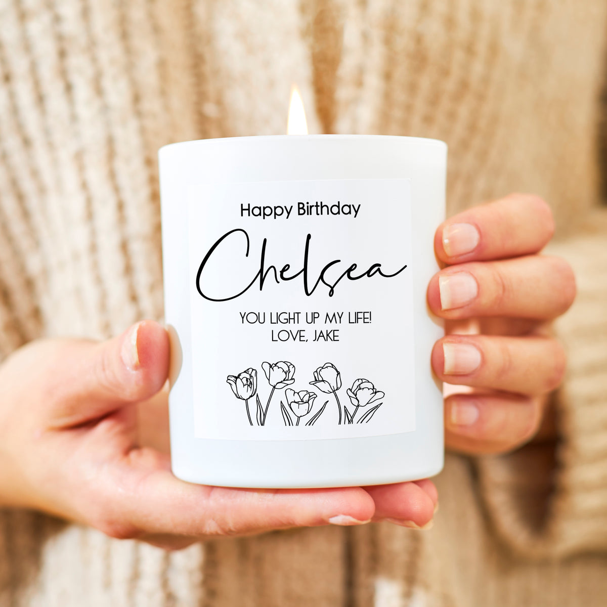 Personalised Birthday Gift Scented Candle