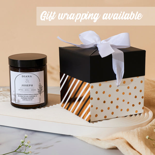 Wedding Gift Personalised Scented Candle