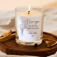 I Love You Custom Scented Candle