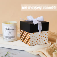 Personalised Wedding Gift Scented Candle