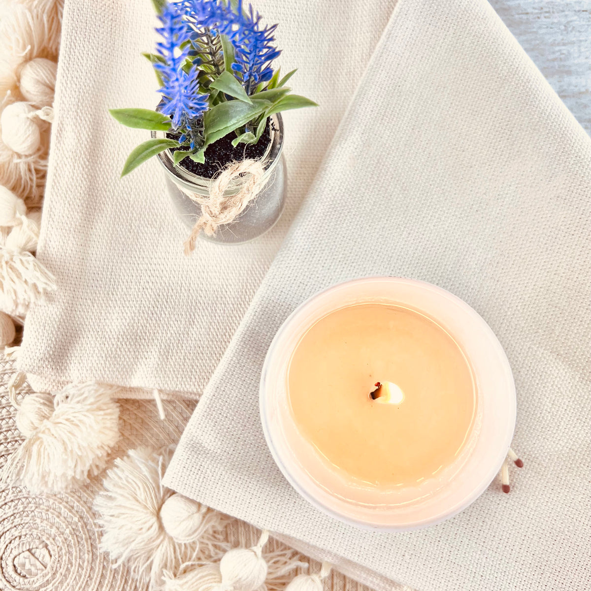 Personalised Birth Flower Soy Candle