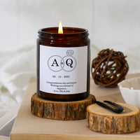 Wedding Gift Personalised Apothecary Scented Candle