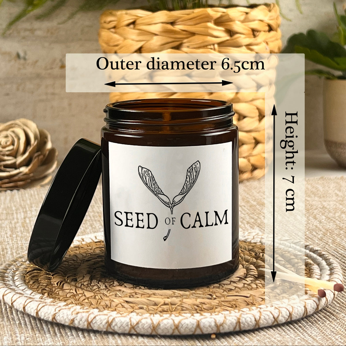 Personalised Birth Flower Scented Candle Gift