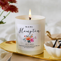 Personalised Wedding Gift Scented Candle